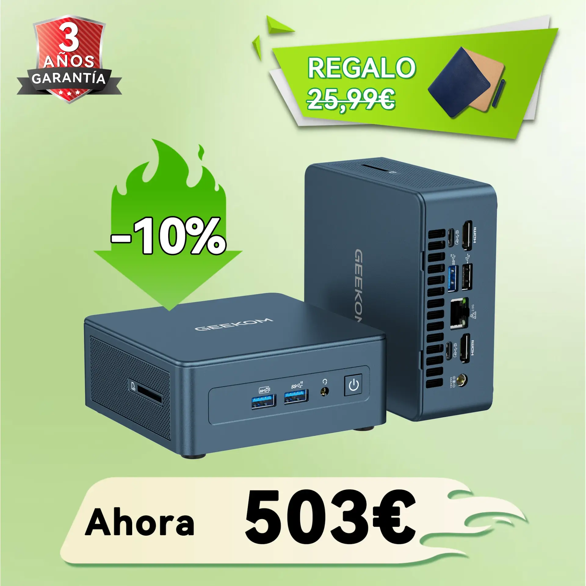 GEEKOM IT12 Mini PC – Potente con Intel Core i7-1280P o i5-12450H