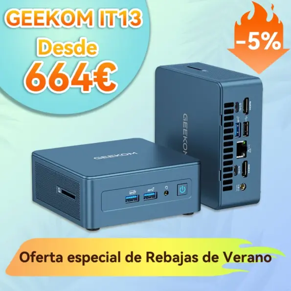 GEEKOM IT13 Edición 2025 Mini PC con Intel® Core™ i9-13900HK