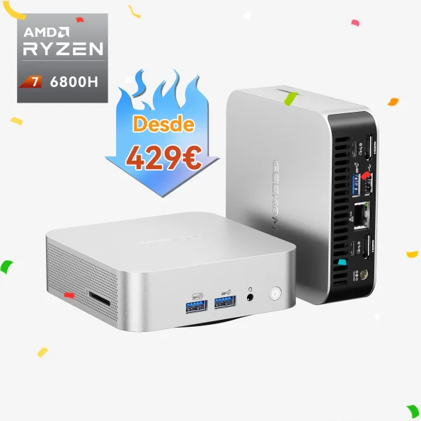 GEEKOM A6 Mini PC con AMD Ryzen™ 7 6800H