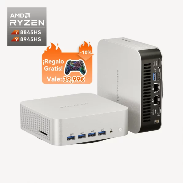 GEEKOM A8 Max Mini PC con AMD Ryzen™ 9 8945HS o Ryzen™ 7 8845HS