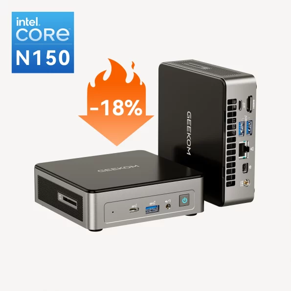 GEEKOM Mini Air12 Mini PC con Intel® N150 de 12ª Generación