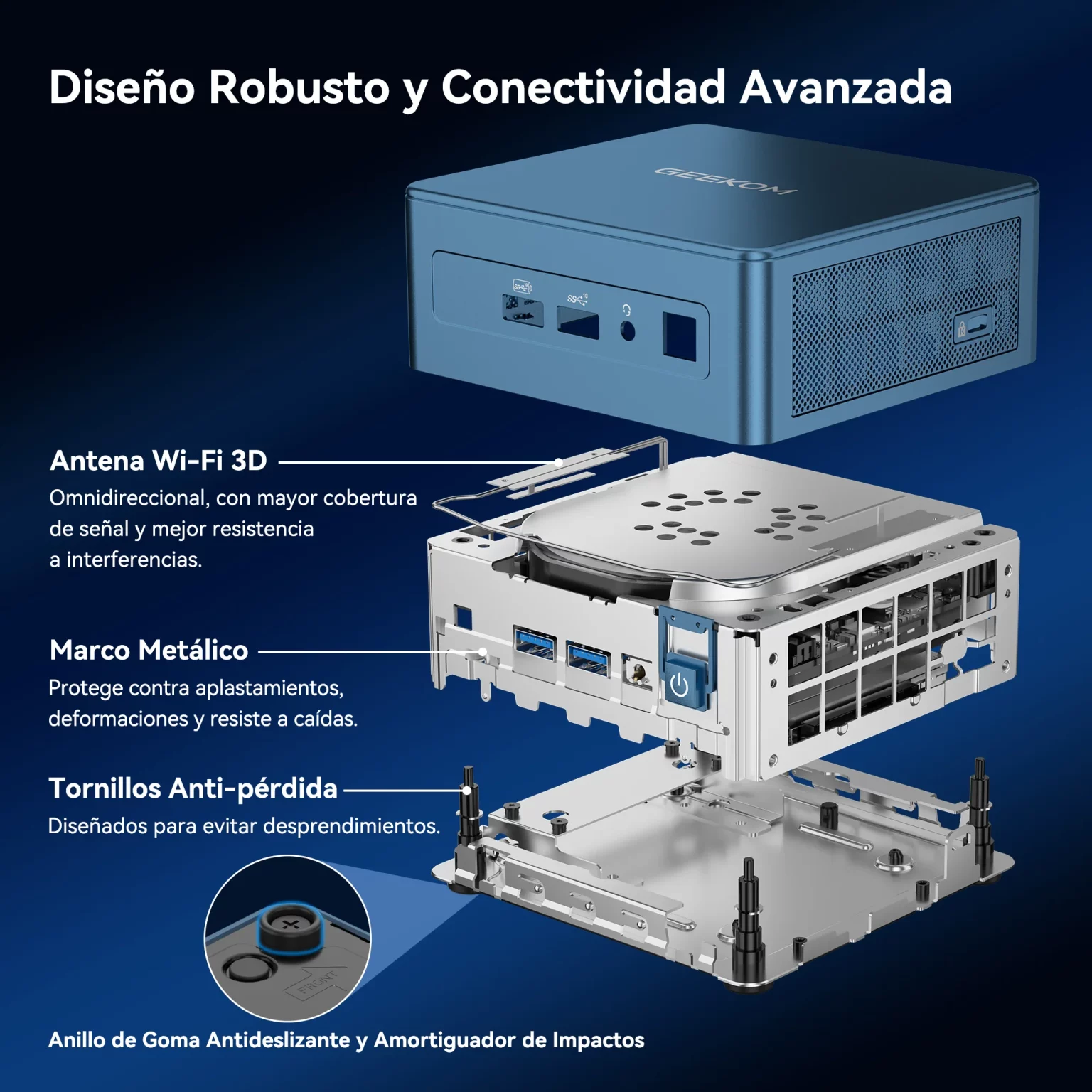 GEEKOM IT13 Edición 2025 Mini PC Diseño Robusto y Conectividad Avanzada