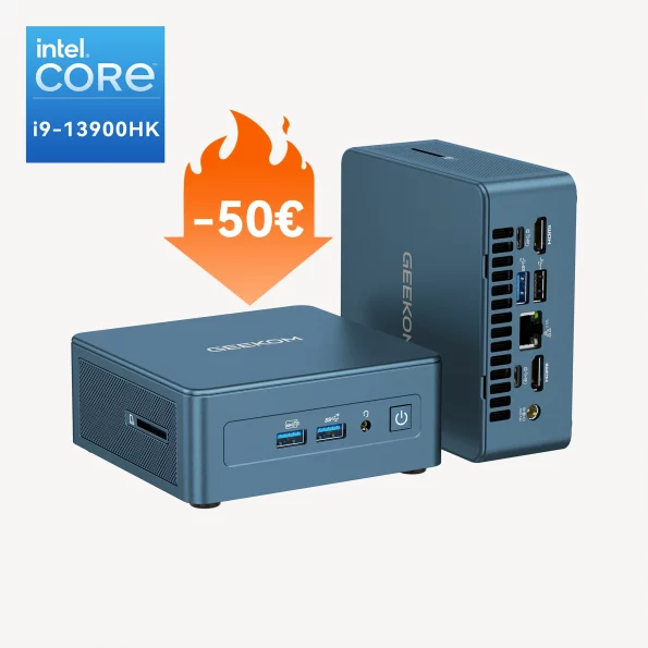 GEEKOM IT13 Edición 2025 Mini PC con Intel® Core™ i9-13900HK de 13ª Generación