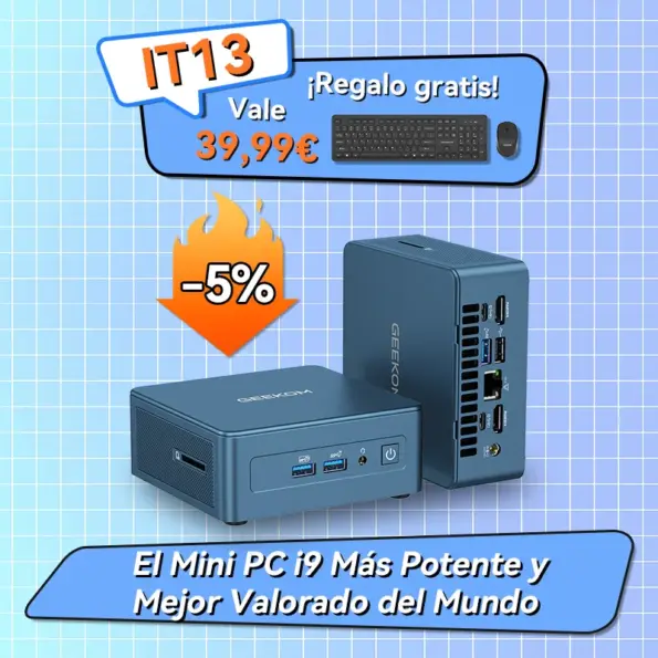 GEEKOM IT13 Edición 2025 Mini PC con Intel® Core™ i9-13900HK