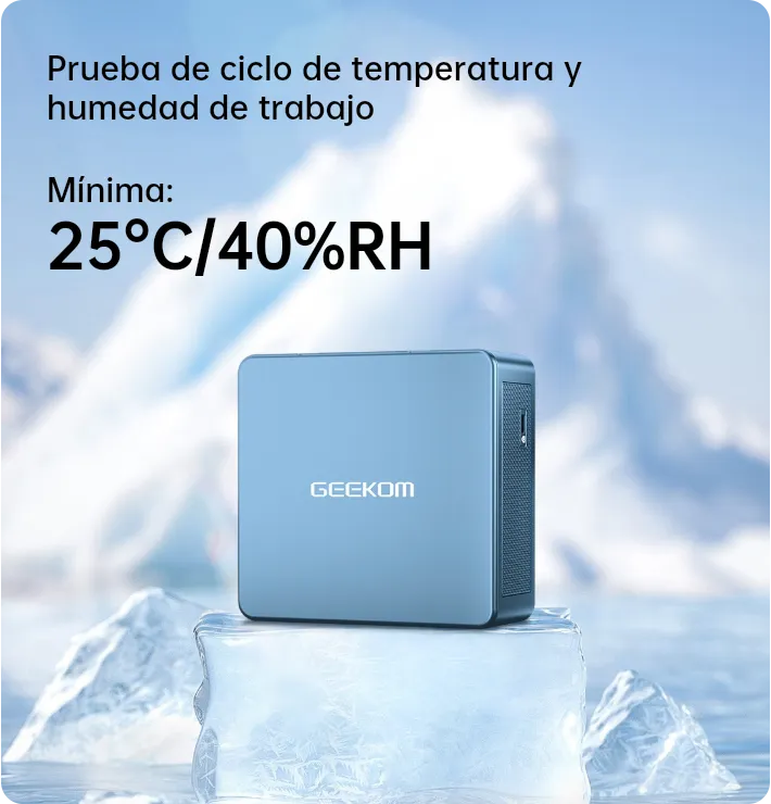 Pruebas mínima de temperatura y humedad para GEEKOM Mini IT13