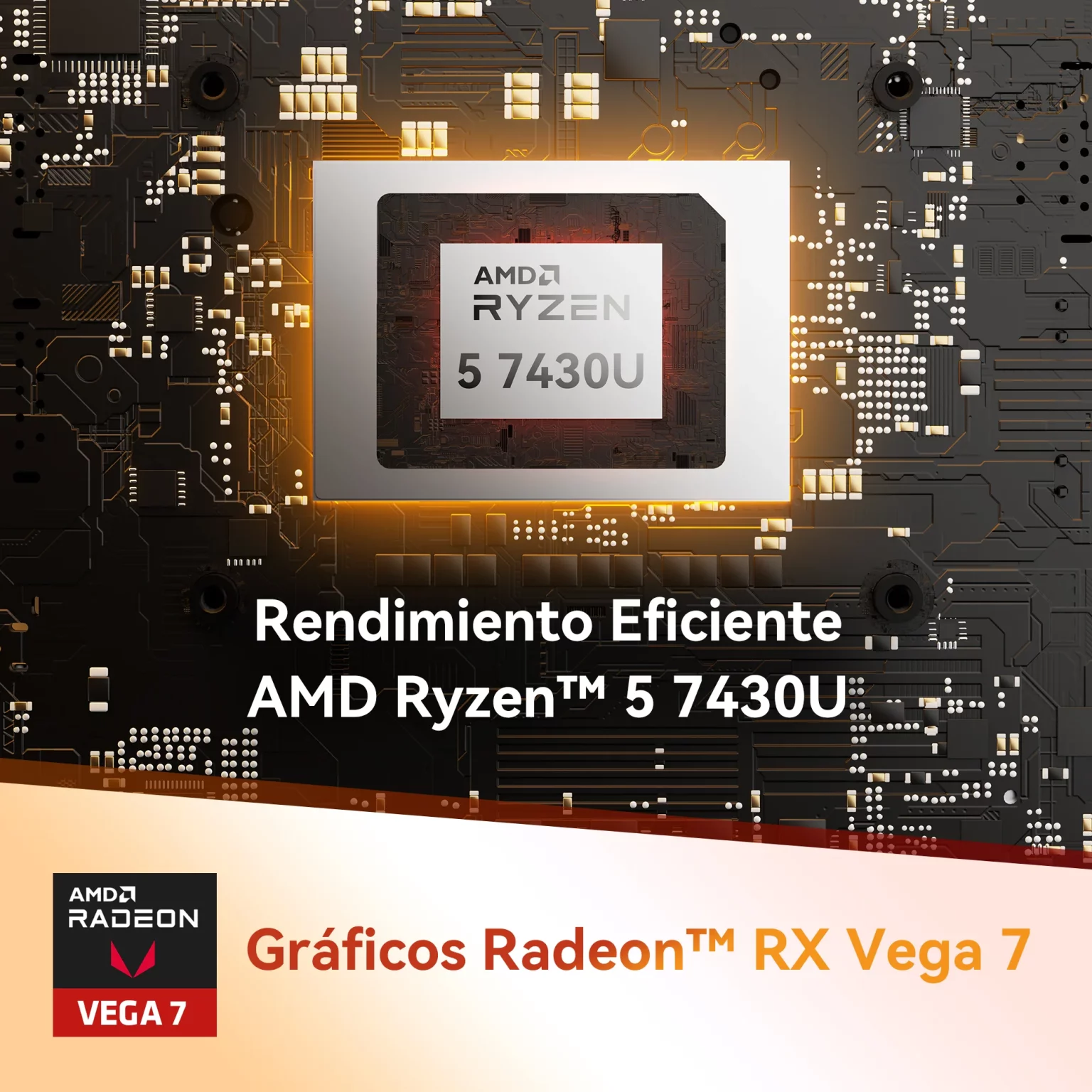 GEEKOM A5 2025 AMD Ryzen™ 5 7430U y Gráficos Radeon™ RX Vega 7