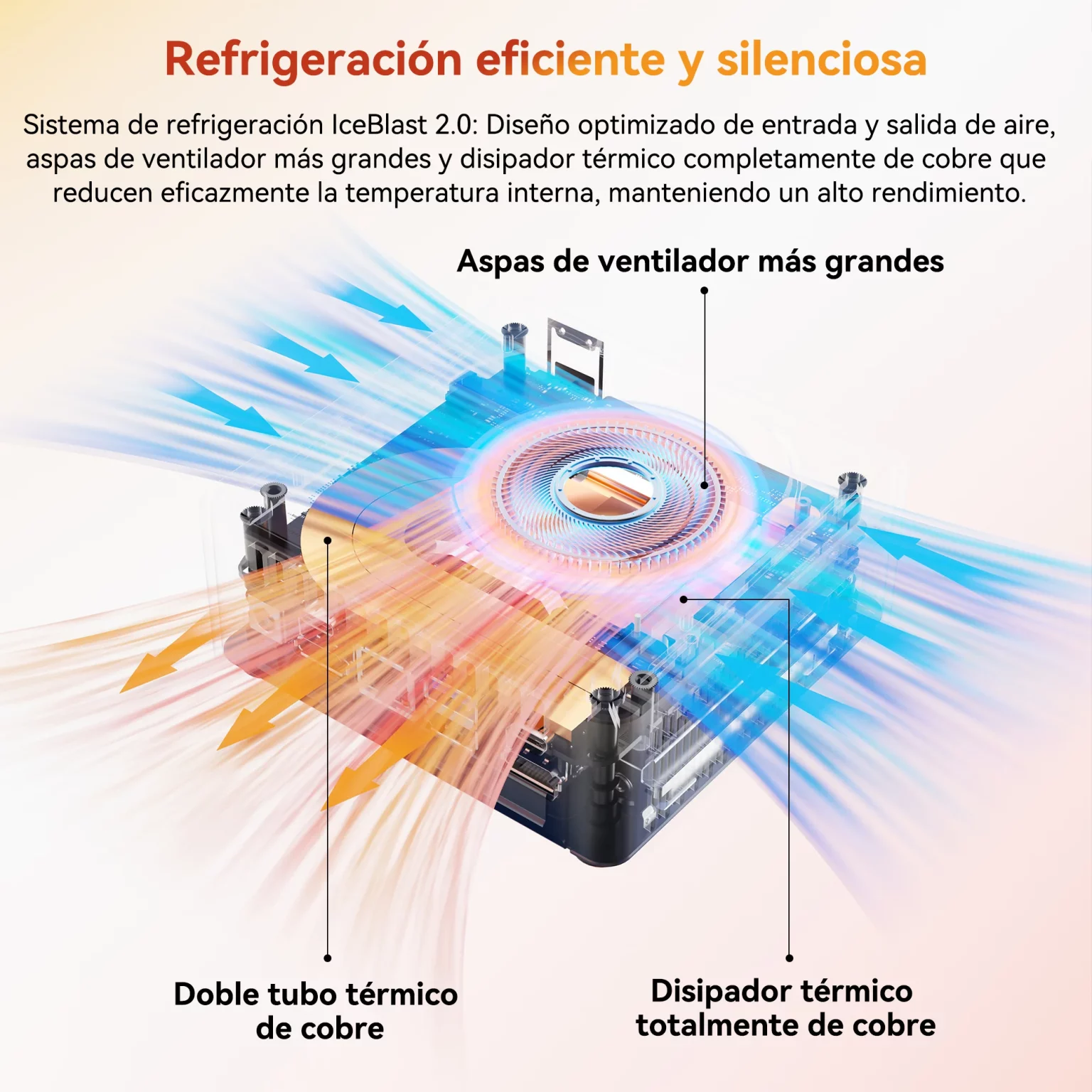 GEEKOM A5 2025 Refrigeración eficiente y silenciosa