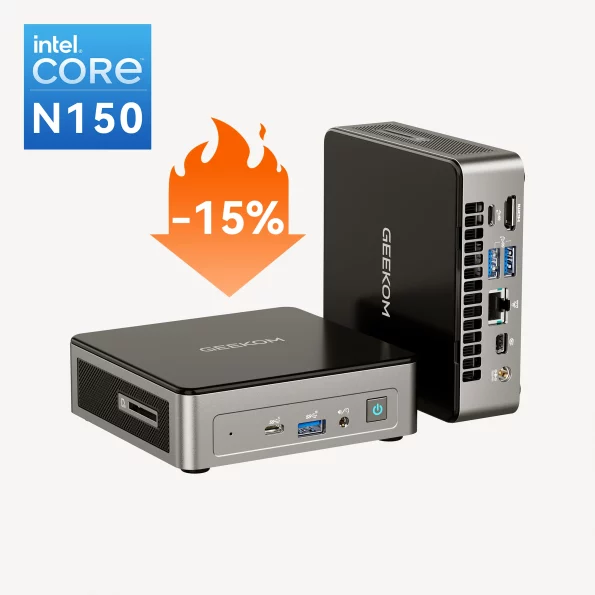 GEEKOM Mini Air12 Mini PC con Intel® N150 de 12ª Generación