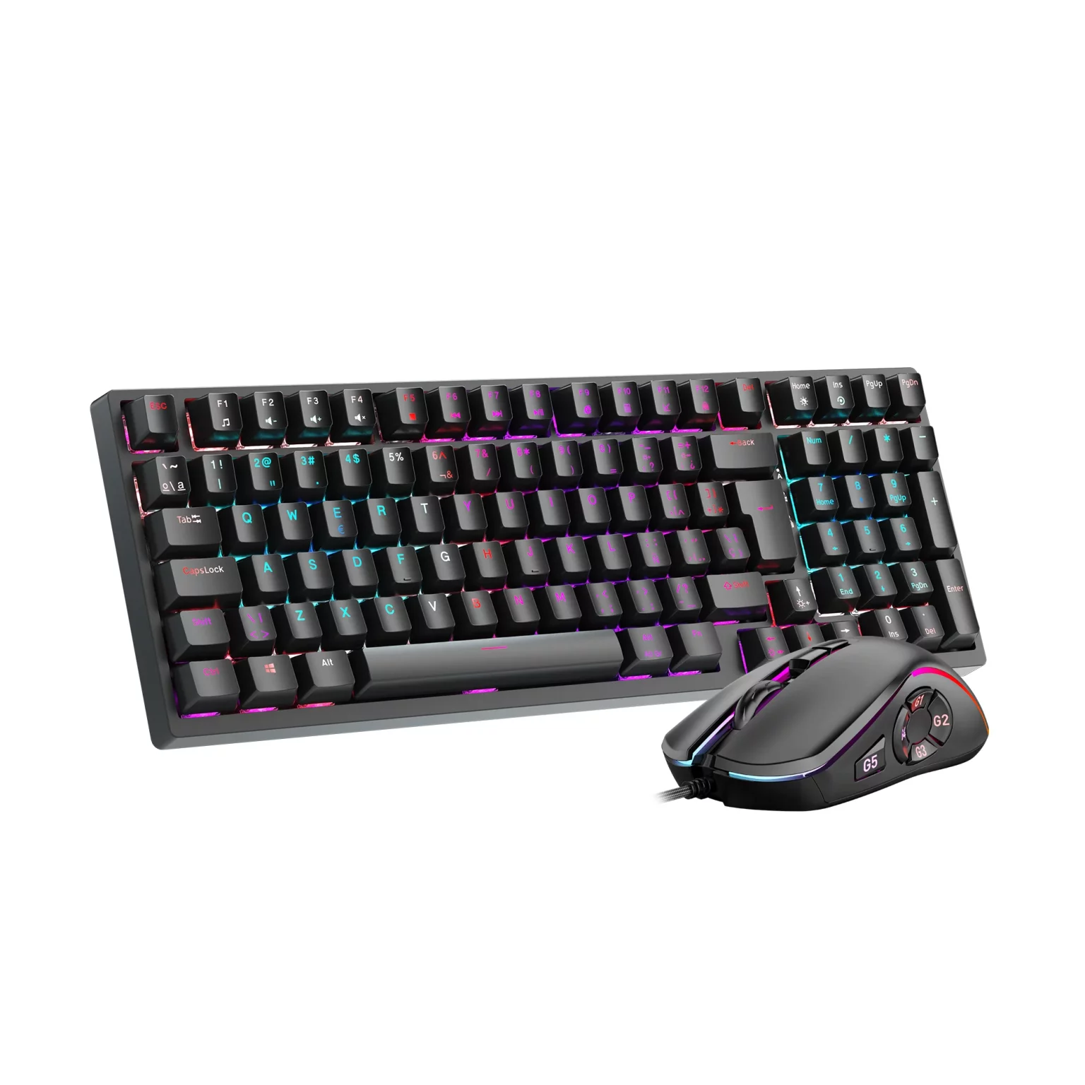 GEEKOM Combinación de Teclado y Ratón Mecánicos