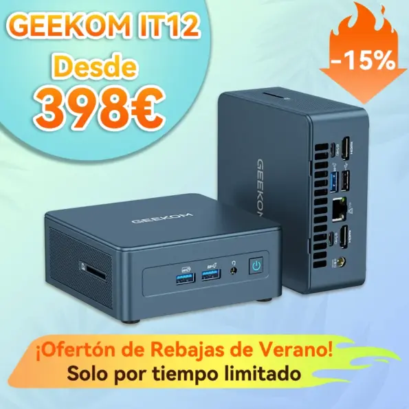 GEEKOM IT12 Edición 2025 Mini PC con Intel® Core™ i9-12900HK | i7-1280P | i5-12450H