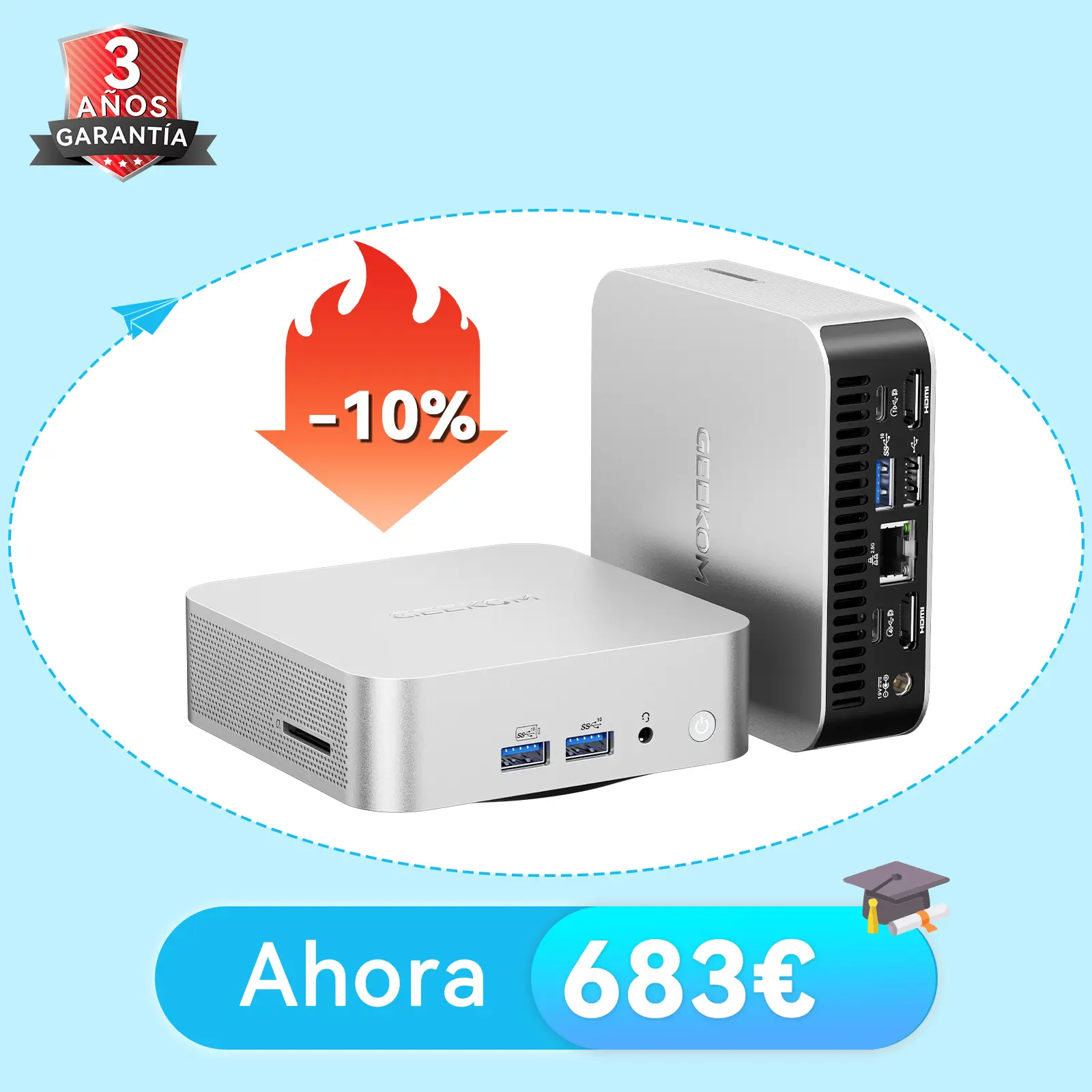 GEEKOM A8 Mini PC: Ryzen 7 8745HS