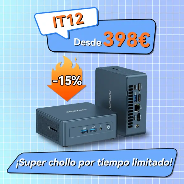 ⚡GEEKOM IT12 Edición 2025 Mini PC con Intel® Core™ i9-12900HK | i7-1280P | i5-12450H