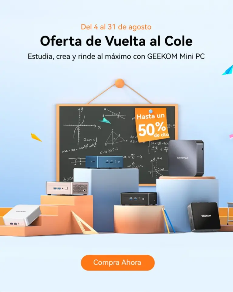 vuelta al cole geekom mini pc oferta