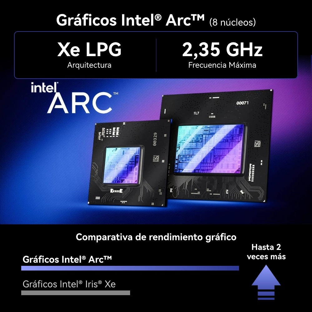 GEEKOM GT1 Mega Mini PC Gráficos Intel® Arc™ (8 núcleos)