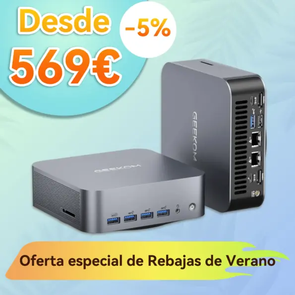 GEEKOM GT1 Mega AI Mini PC con Intel® Core™ Ultra 9 185H | Ultra 5 125H