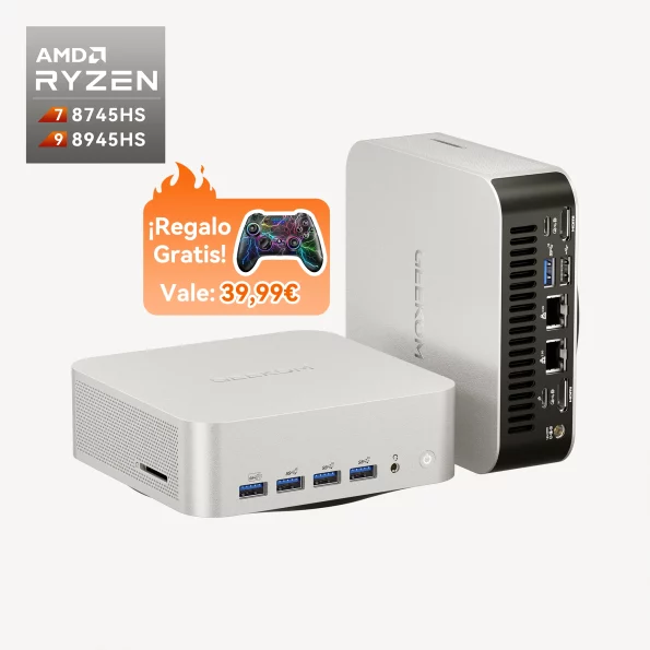 GEEKOM A8 Max Mini PC con AMD Ryzen™ 9 8945HS o Ryzen™ 7 8745HS