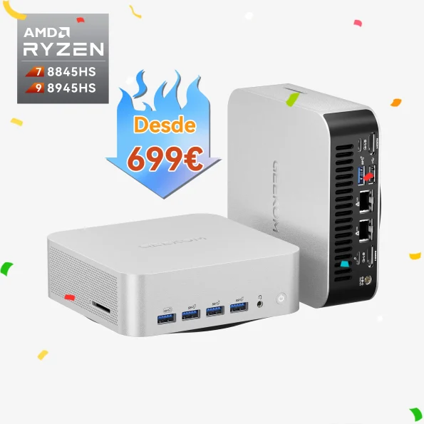 GEEKOM A8 Max Mini PC con AMD Ryzen™ 9 8945HS o Ryzen™ 7 8845HS