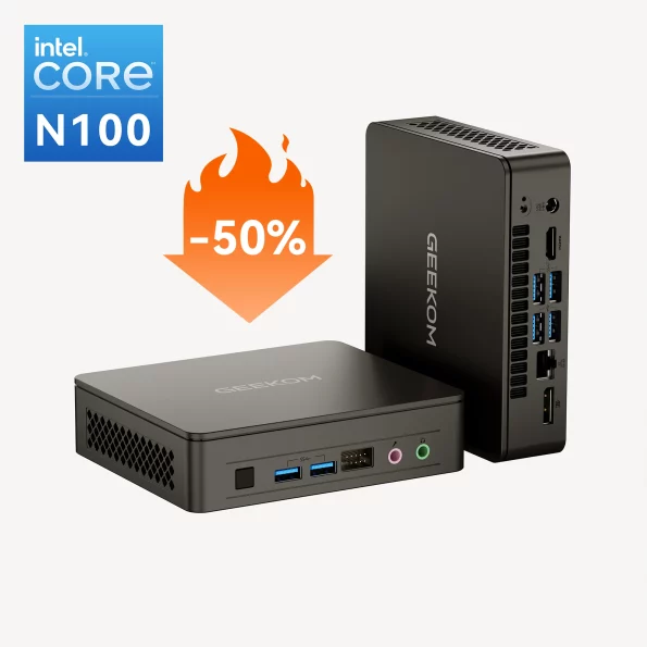 GEEKOM Mini Air12 Lite Mini PC con Procesador Intel® N100 de 12ª generación