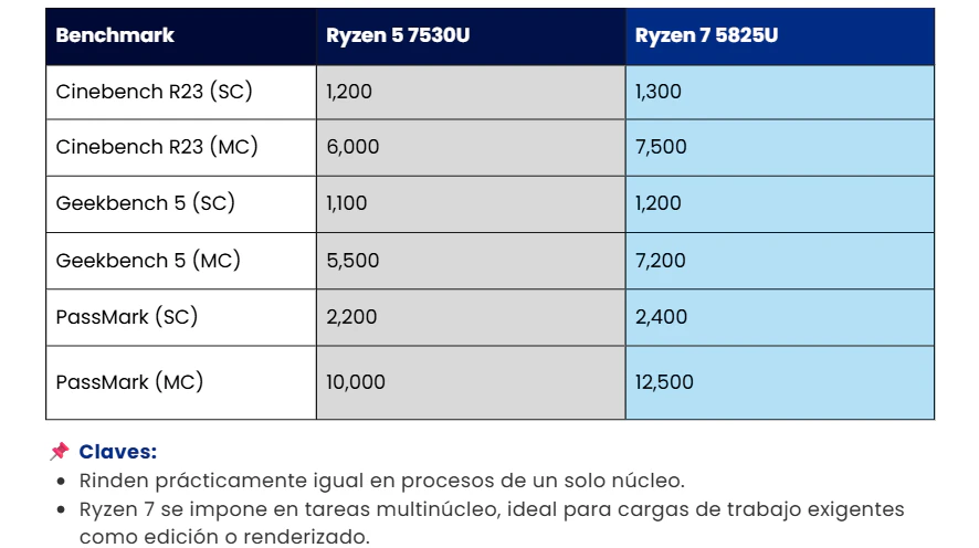 comparador de cpus