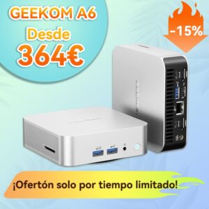 GEEKOM A6 Mini PC con AMD Ryzen™ 7 6800H