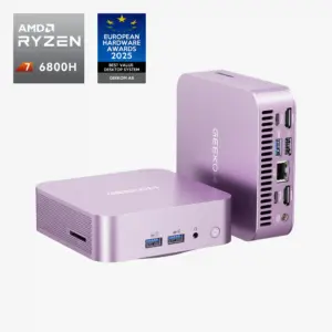 A6 de color rosa geekom mini pc amd ryzen cpu