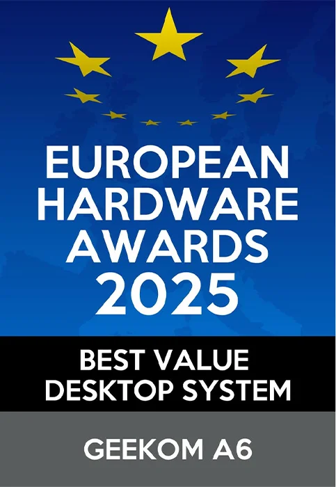 GEEKOM A6 European Hardware Awards 2025
