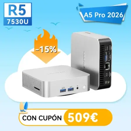 GEEKOM AE8 Mini PC: Ryzen 9 8945HS o Ryzen 7 8845HS