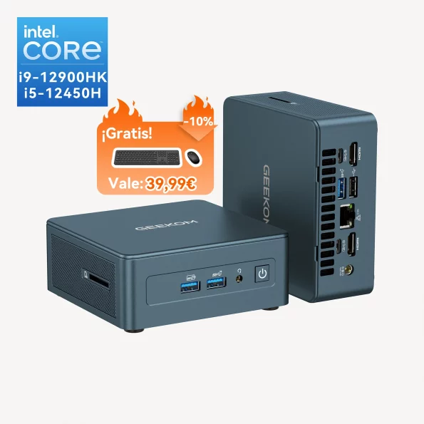GEEKOM Mini IT12 Mini PC con Intel® Core™ i5-12450H o i9-12900HK de 12ª Generación