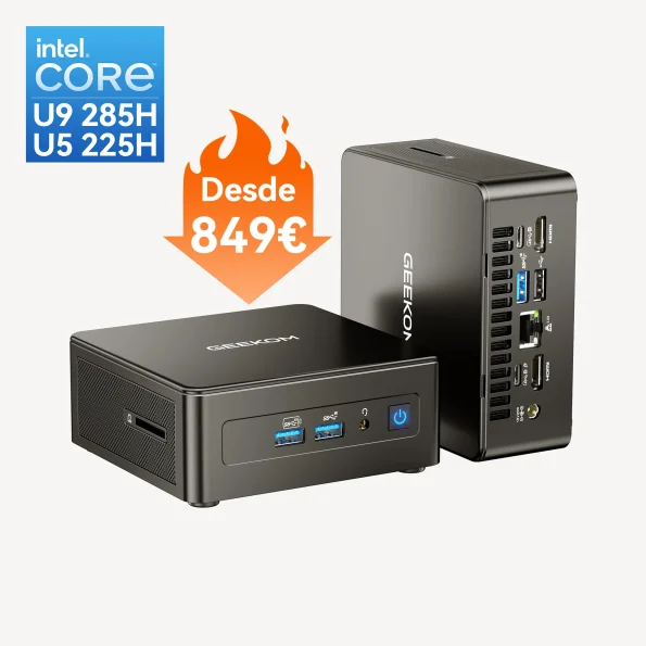 ✨NUEVO✨GEEKOM IT15 Mini PC con IA Procesador Intel® Core™ Ultra 9 285H o Ultra 5 225H