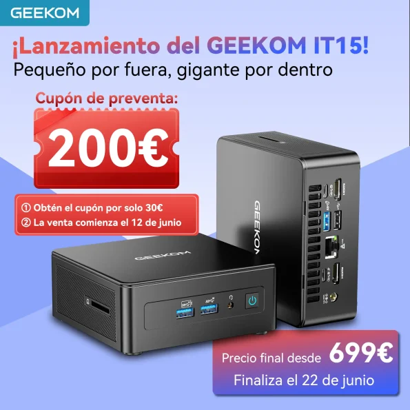 Oferta de Preventa del GEEKOM IT15 Mini PC
