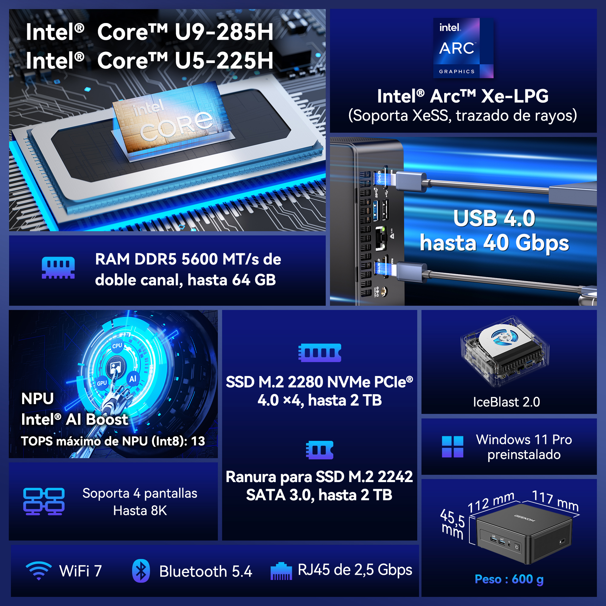 geekom mini pc it15 intel core ultra 9