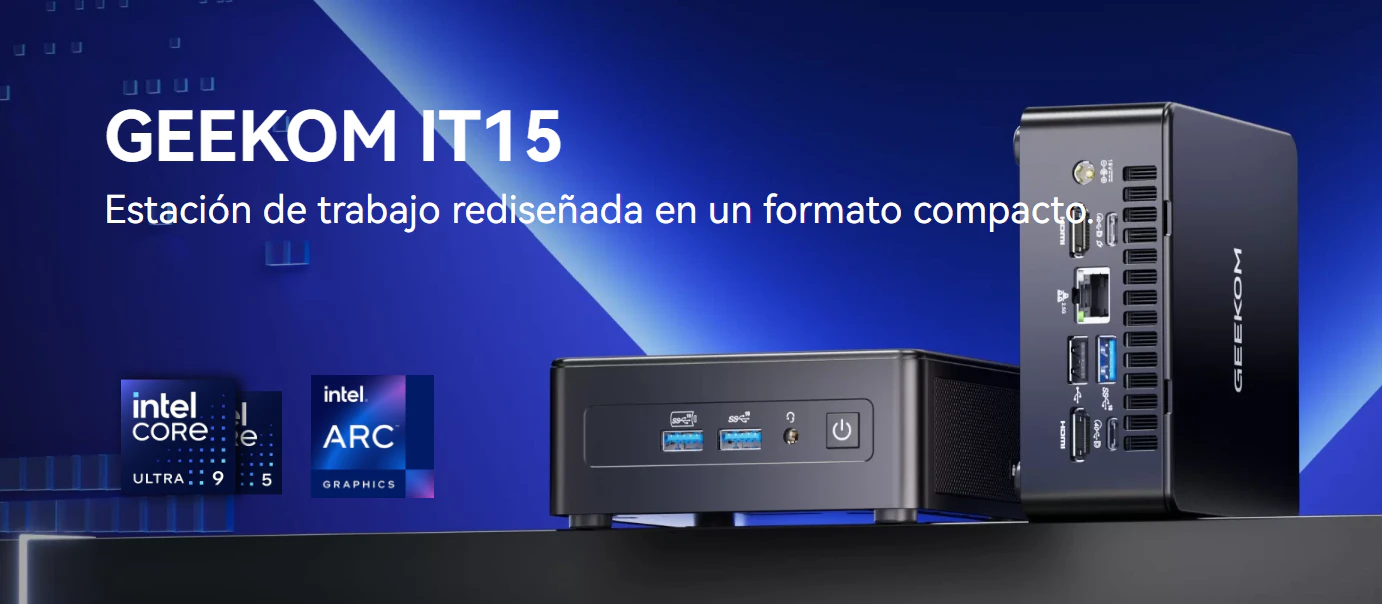 geekom it15 mini pc intel más potente del momento