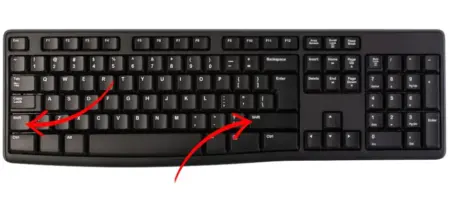 tecla shift