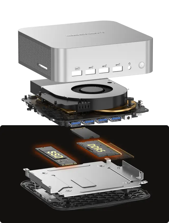 GEEKOM A9 Max AI Mini PC : Ryzen AI 9 HX 370 y Radeon 890M