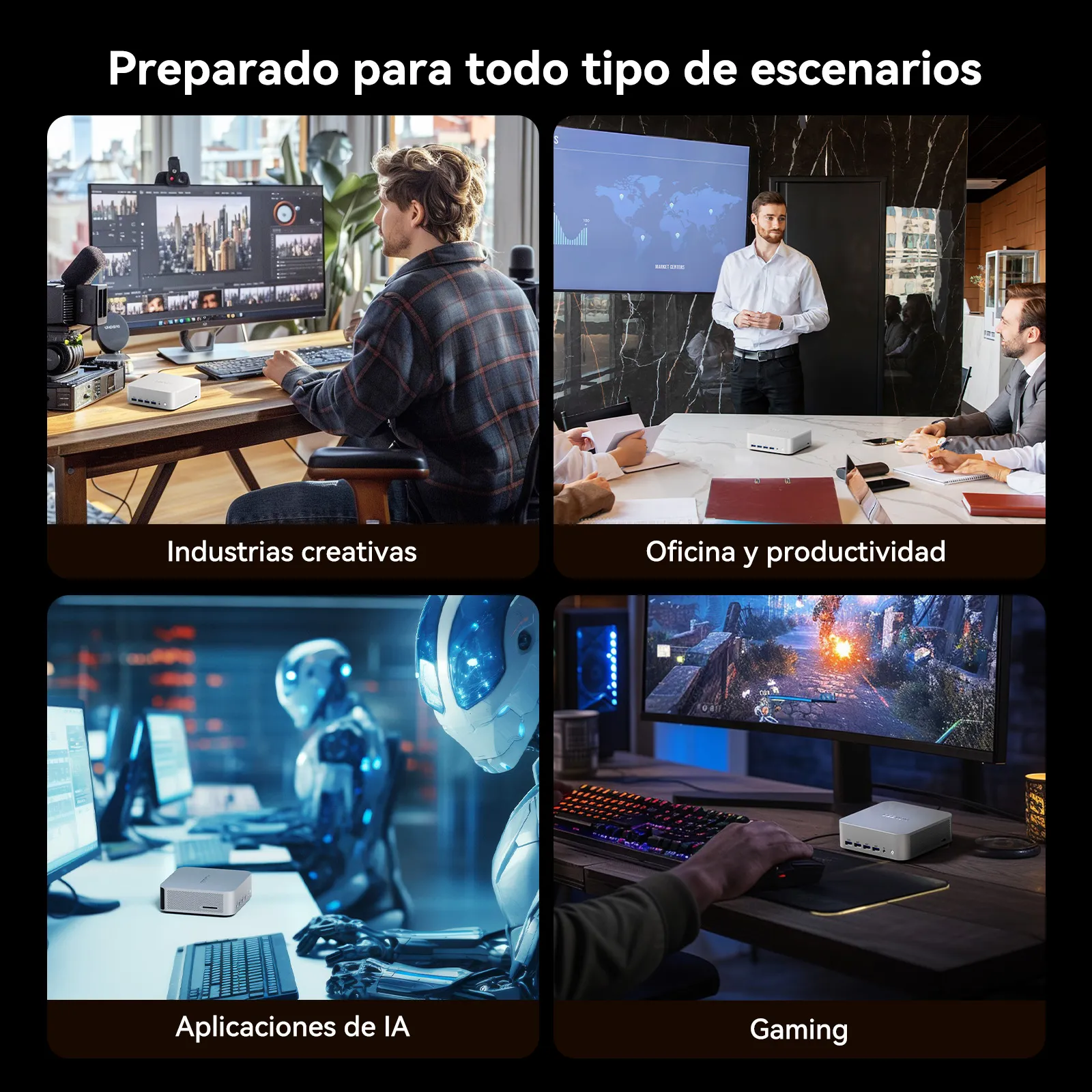 GEEKOM A8 Max Mini PC Preparado para todo tipo de escenarios