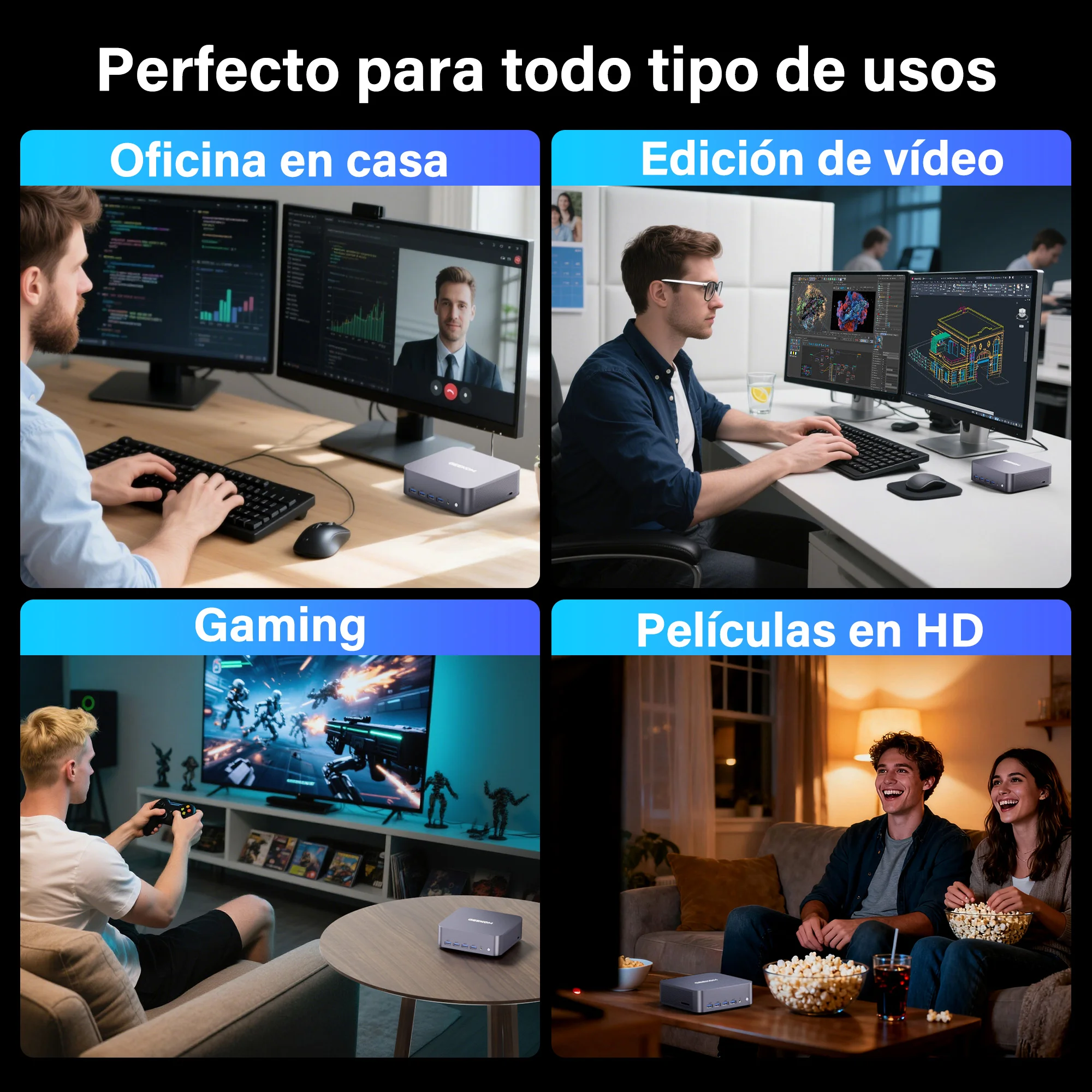 GEEKOM GT2 Mega Mini PC perfecto para todo tipo de usos