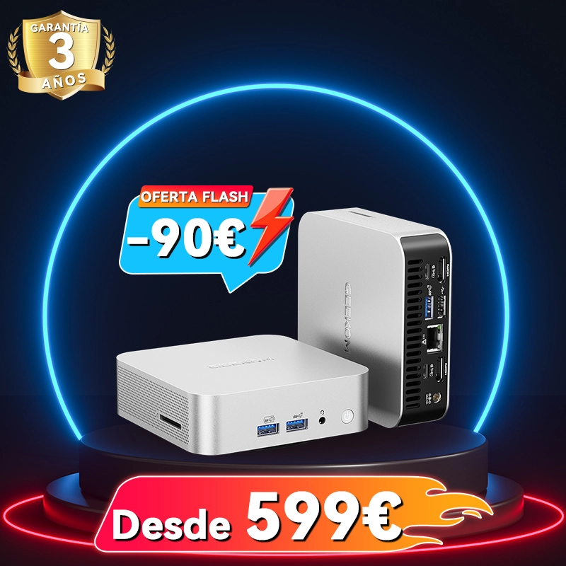 ミニPC GEEKOM AE8 Ryzen9 8945HS 32GB 1TB GEEKOM A8 Mini PC: Ryzen 9 8945HS o Ryzen 7 8745HS