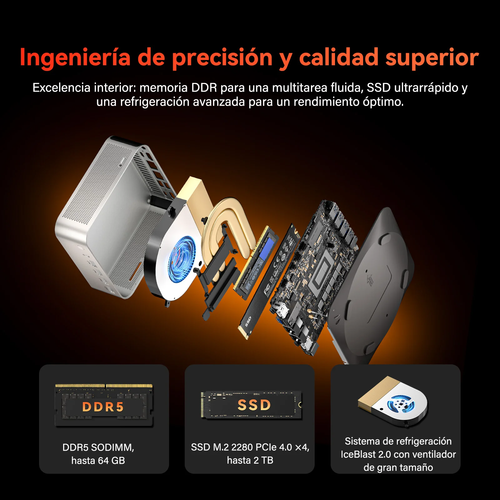 GEEKOM A7 Max Mini PC Ingeniería de precisión y calidad superior