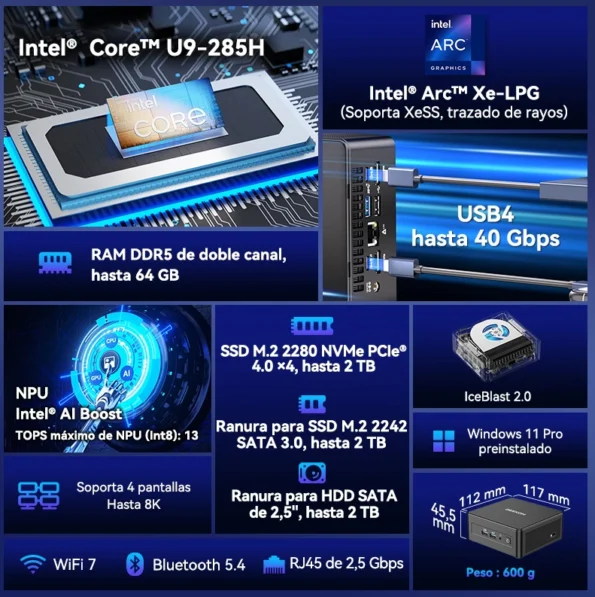 geekom it15 mini pc specification