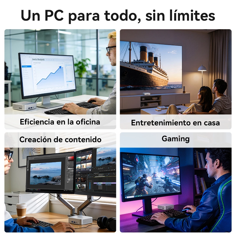 Escenarios de uso del GEEKOM A5 Pro Edición 2026 Mini PC