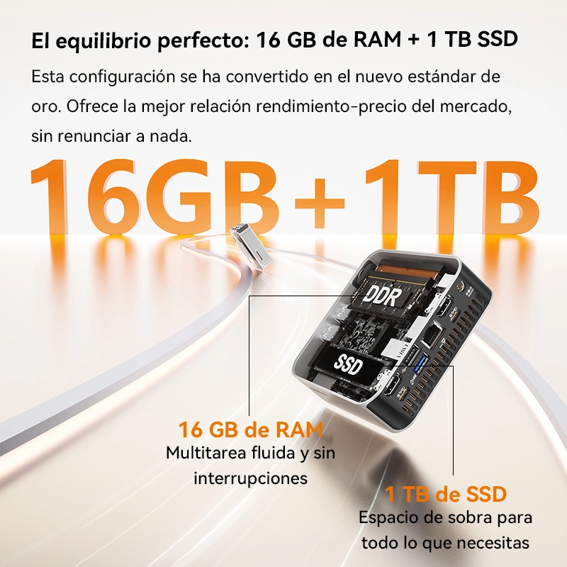 GEEKOM A5 Pro Edición 2026 Mini PC con 16GB de RAM y 1TB de SSD