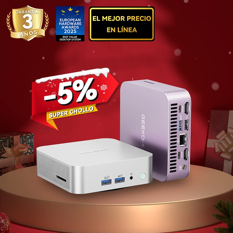 GEEKOM A6 Mini PC con AMD Ryzen 7 6800 y Radeon 680M