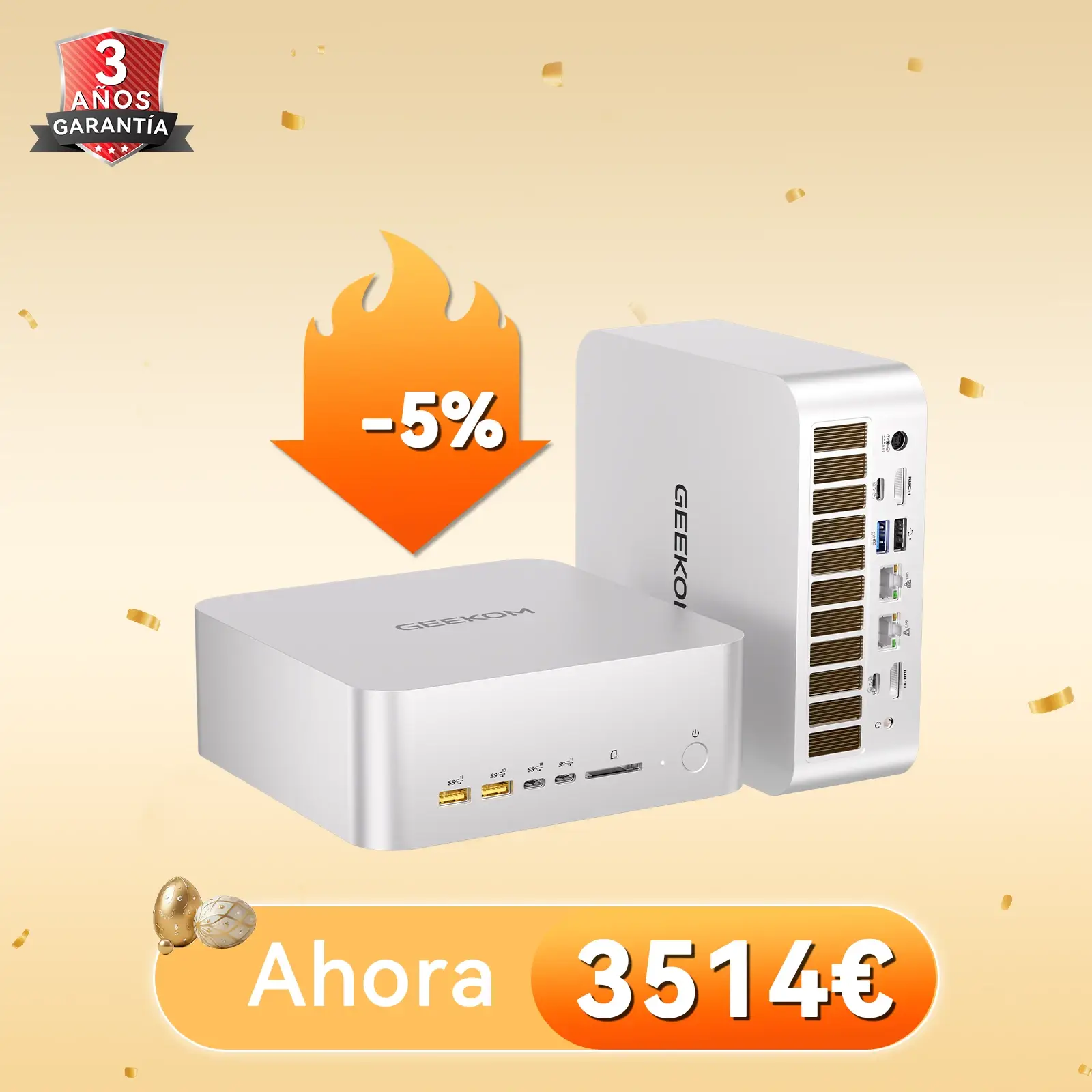 GEEKOM A9 Mega AI Mini PC con AMD Ryzen™ AI Max+ 395