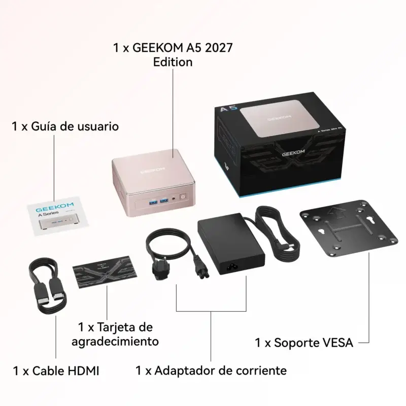 GEEKOM A5 2027: Mini PC AMD Ryzen 7 7730U / Ryzen 5