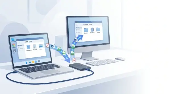 Paso 1: Utiliza un SSD externo o una unidad USB